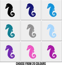 Bathroom Tile Stickers Tile Tranfers SEAHORSE Nautical Vinyl Decals *2 sizes*