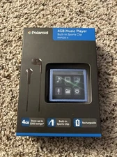 Polaroid PMP120-4BL Built-In Sports Clip Touch Screen Mp3 Player - New