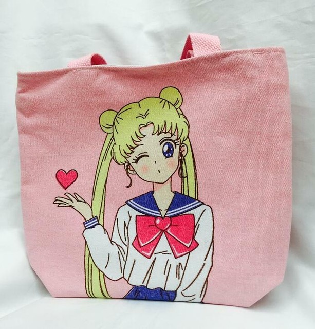 sailor moon love handbag lunch box bag canvas bag recycle bag tote bag eBay
