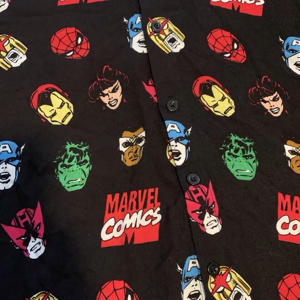 All Over Print Marvel Comics Button Down Shirt - image 2