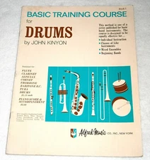 VINTAGE ~ BASIC TRAINING COURSE for DRUMS by JOHN KINYON, Book 1, ALFRED MUSIC