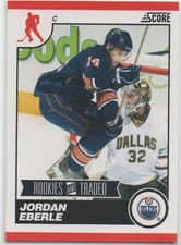 2010-11 Score Hockey #566 Jordan Eberle NEW YORK ISLANDERS Rookie Card 4. rookie card picture