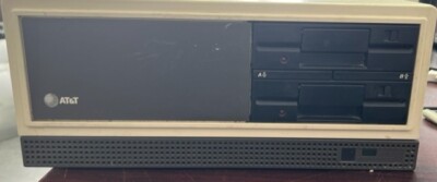 Vintage AT&T Personal Computer PC 6300 POWERS ON GREEN UNTESTED FURTHER ...