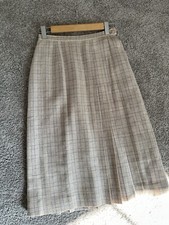 VTG Miss Pendleton Sz 9/10 Pleated Skirt 100 Wool Plaid Academia Preppy Maxi