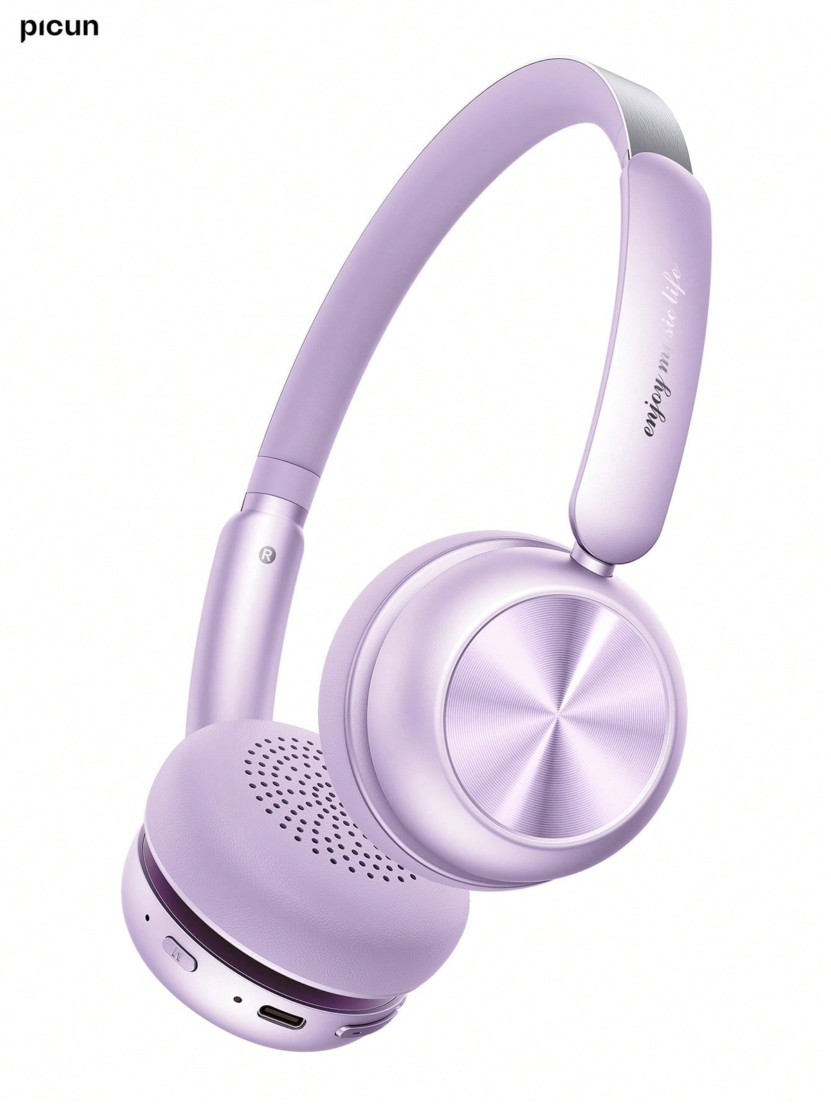 Picun R2 Wireless Over-Ear Headphones with Vintage Design and Anti-Leakage Sound