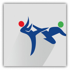 Karate Sport Silhouette Stylish Car Bumper Sticker Decal - ''SIZES"