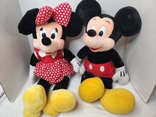 Mickey and Minnie Mouse Disney Store Plush 22" Non-themed - w/ Tags