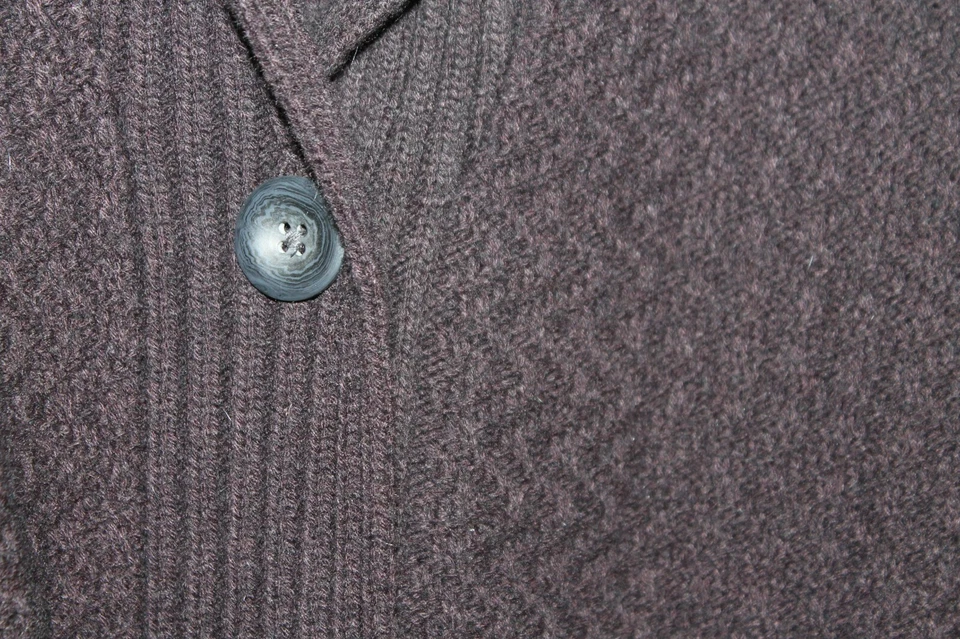 Cárdigan Kate Hill negro, botón y cinturón, talla M - acrílico, lana y angora Foto 4 de 4