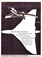 3w22201/ Alte Reklame aus 1961 &ndash; HAWKER SIDDELEY AVIATION