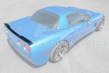 ZR1 Extended PAINTED GLOSSY BLACK Rear Trunk Lid Spoiler For 97-04 Corvette C5