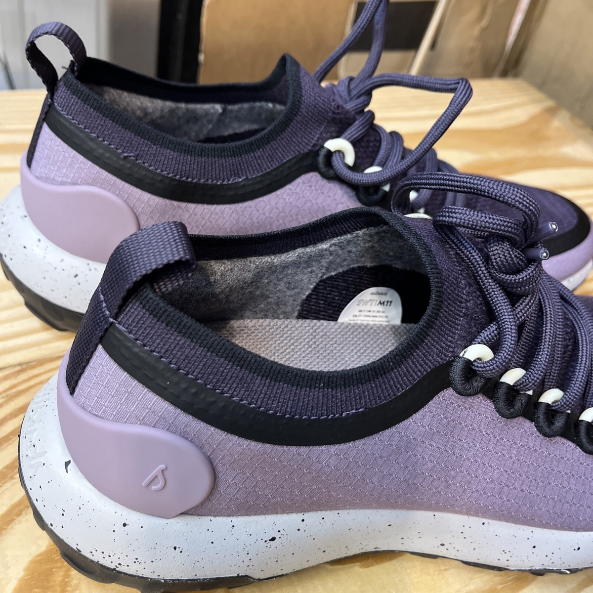 Allbirds Men\'s Trail Runner SWT Sneakers Lace Up In washed Purple 11.5 AllBirds Trail Runners SWT Shoes Men Size 11.5 Purple  main image 4