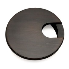   50203ORB Oil Rubbed Bronze 2-1/2" Two Piece Zinc Metal Desk Grommet - 3" Ov...