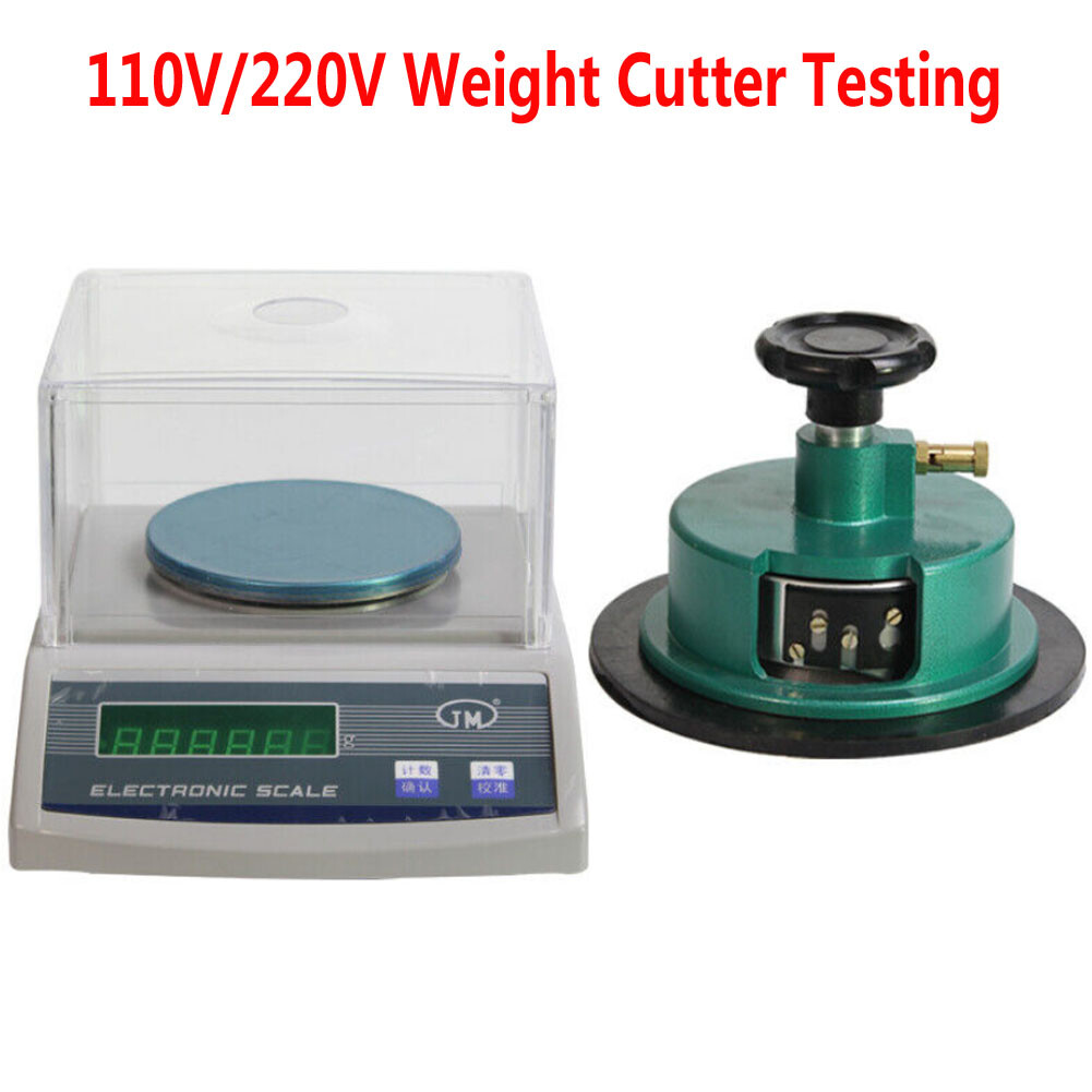 100 Sqcm Round Cloth Sample Cutter Textile Fabric GSM Weight Cutter Testing 110V