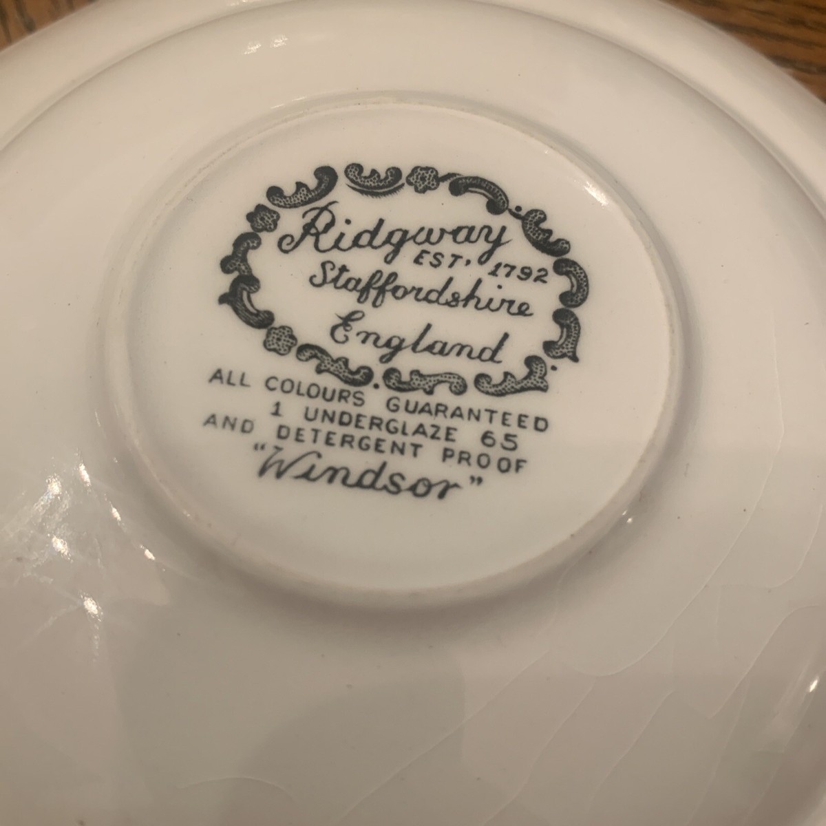 Ridgway Of Staffordshire England “Windsor” Pattern Blue 6
