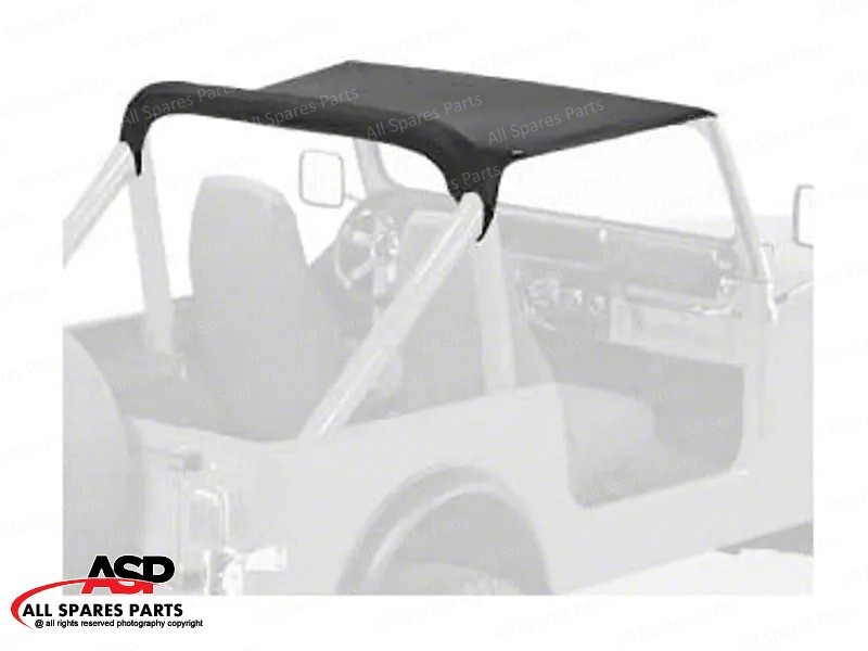 Rampage California Brief Bikini Soft Top In Black Denim For 1976-1983 Jeep CJ5