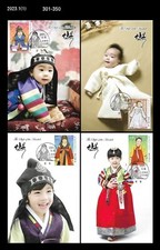 Korean Culture,traditional clothing,Hanbok, ,Korea 2021 Maximum Card