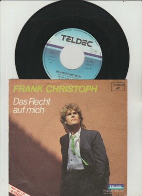 7'' - FRANK CHRISTOPH - Das Recht auf mich - Mit dir - Teldec 1983
