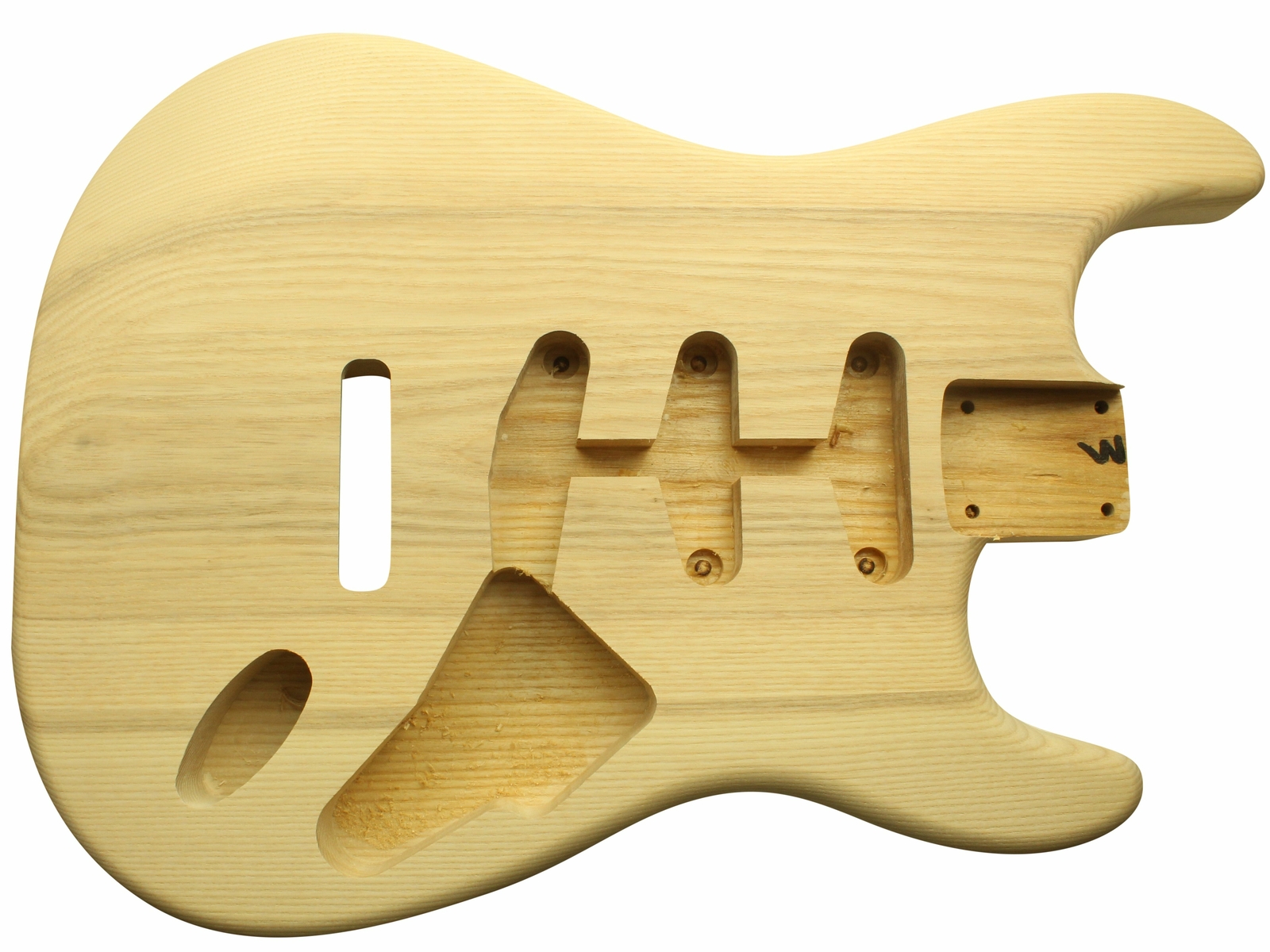 Unpainted raw ash Stratocaster body | eBay
