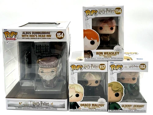 Funko Pop Lot Harry Potter Dumbledore Ron Weasley Draco Malfoy Gilderoy Lockhar