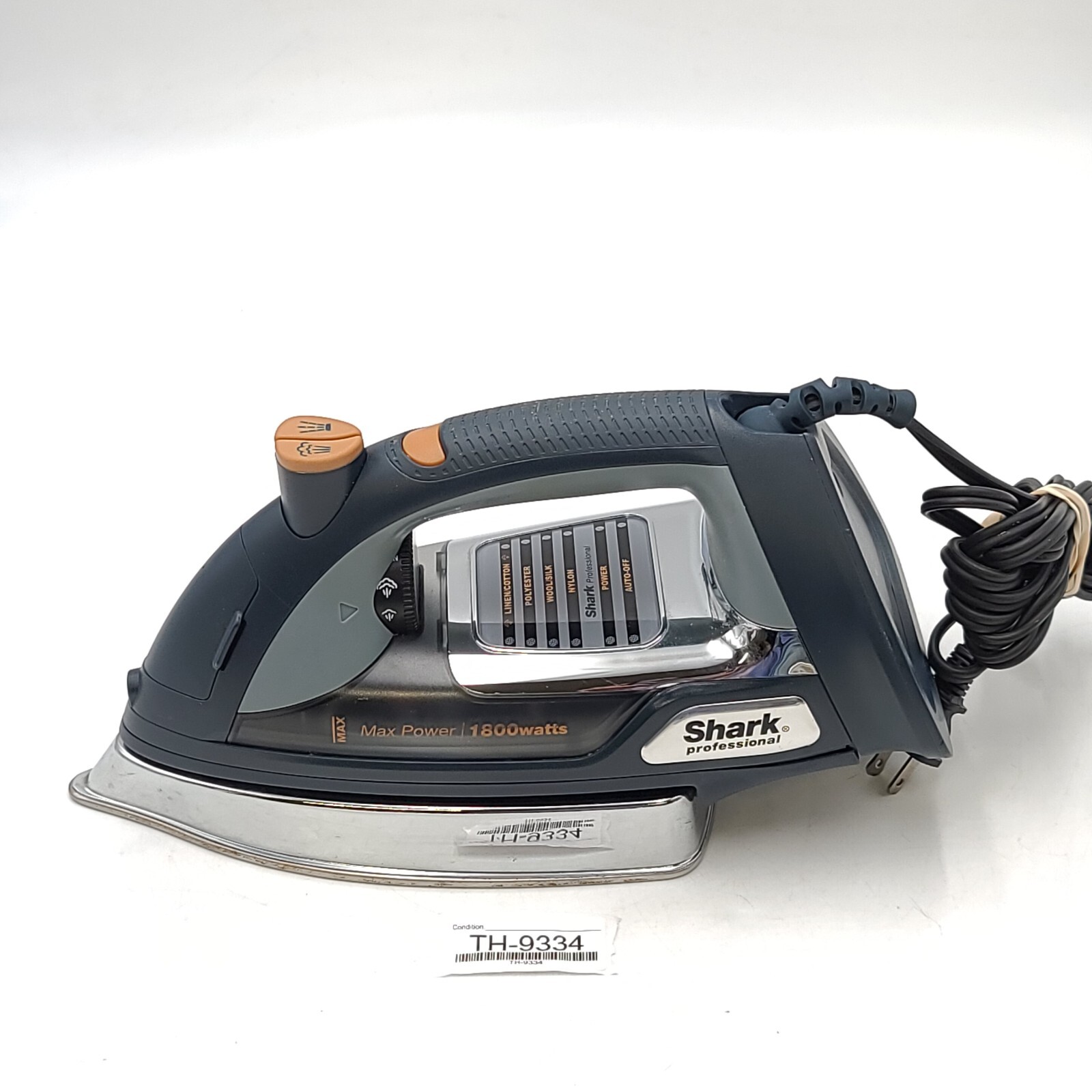 Shark Professional GI505 Gray Wired Max Power 1800 Watt Self-Cleaning Steam Iron