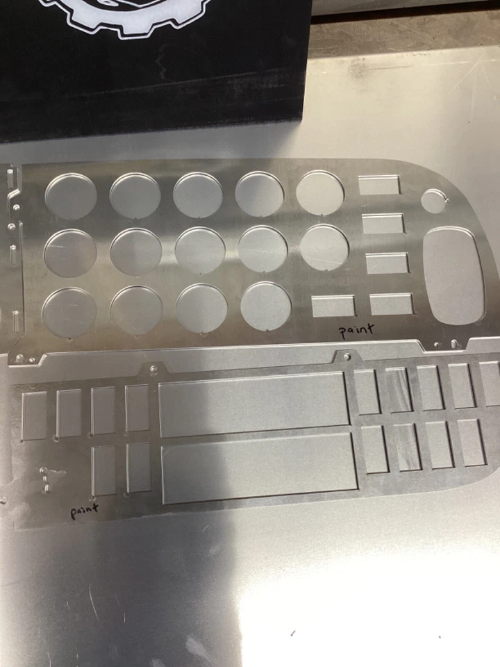 Aluminum Upper Dash Panel Gauge Set S64-6024-300 for Paccar Peterbilt 386 389  - Image 2 of 3