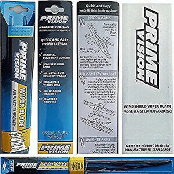 2 X Prime Vision Windshield Wiper Blade All Weather - 22 inch LINCOLN TOWN CAR Foto 2 de 3