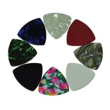 100pcs Medium 0.71mm 346 Rounded Triangle Guitar Picks Plectrums Blank Celluloid