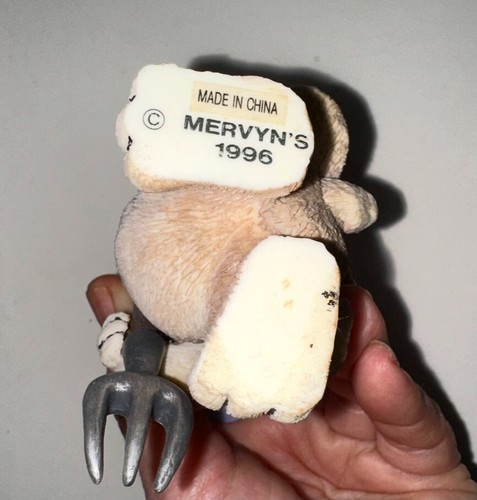 Estatuillas de conejito de cerámica Mervyn's como nuevas 1996 horquilla 1986 coles - Imagen 7 de 10
