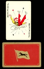 1 x Redislip Joker playing card Flag horse AB 1216