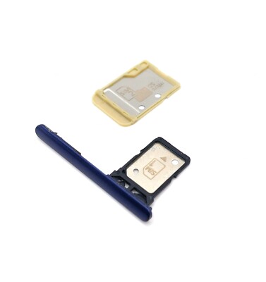 Original Sony Xperia 10 I4113 Simkarten Halter Sd Karten Halter Dual SIM Tray Bl