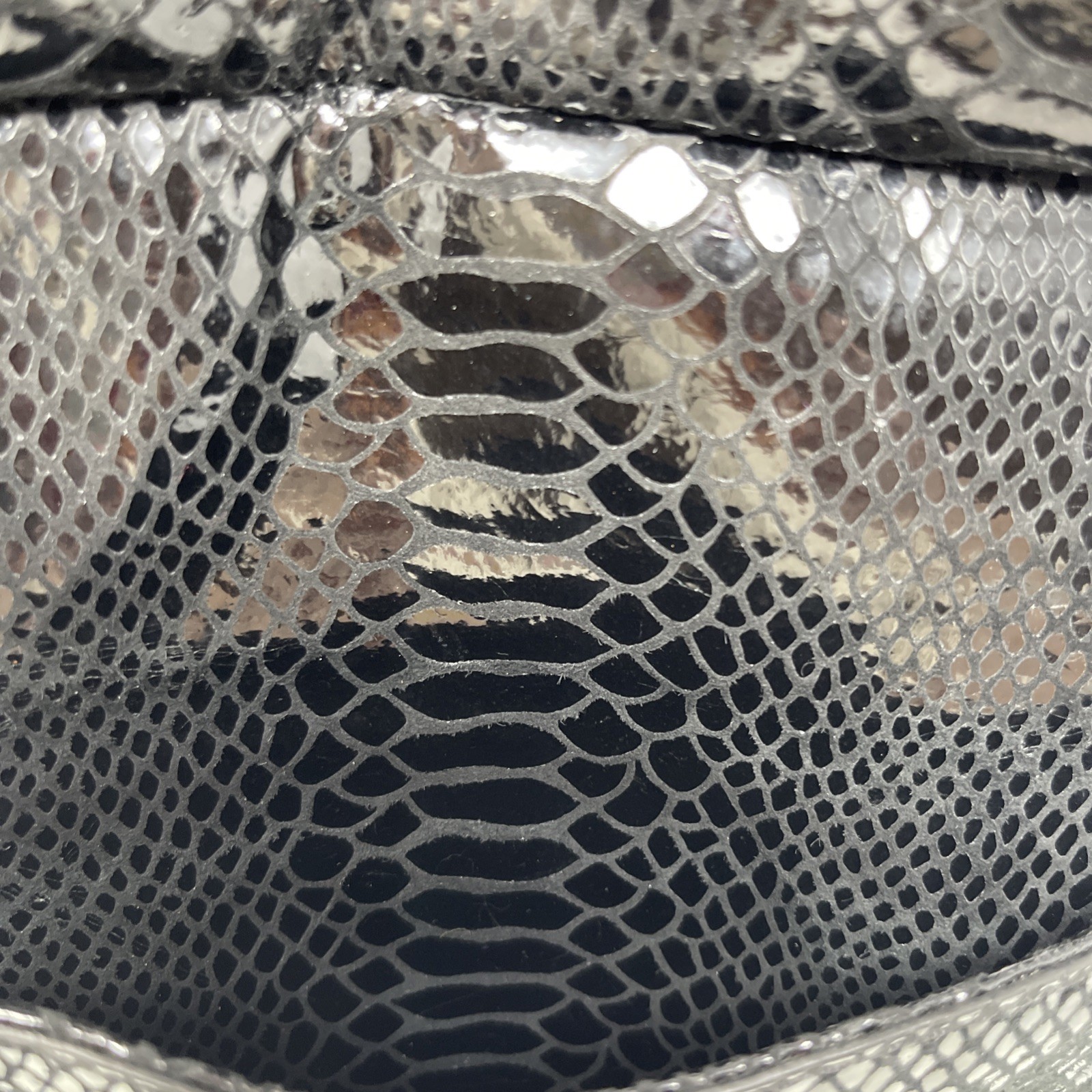 Michael Kors Black Python Snakeskin Embossed Leat… - image 13