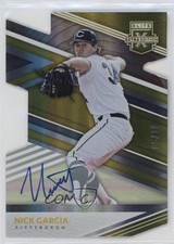 2020 Panini Elite Extra Edition 5/10 Nick Garcia #79 Auto 3g6