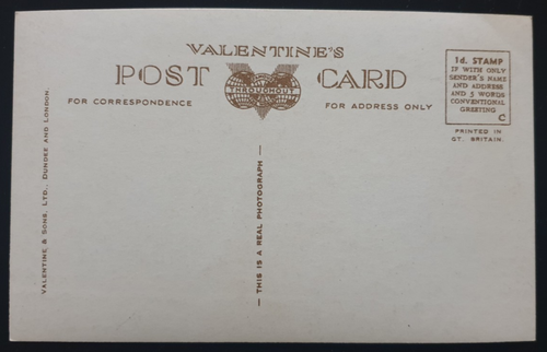 Vintage Valentine's Postcard Piccadilly Manchester England G3296 - Picture 2 of 2