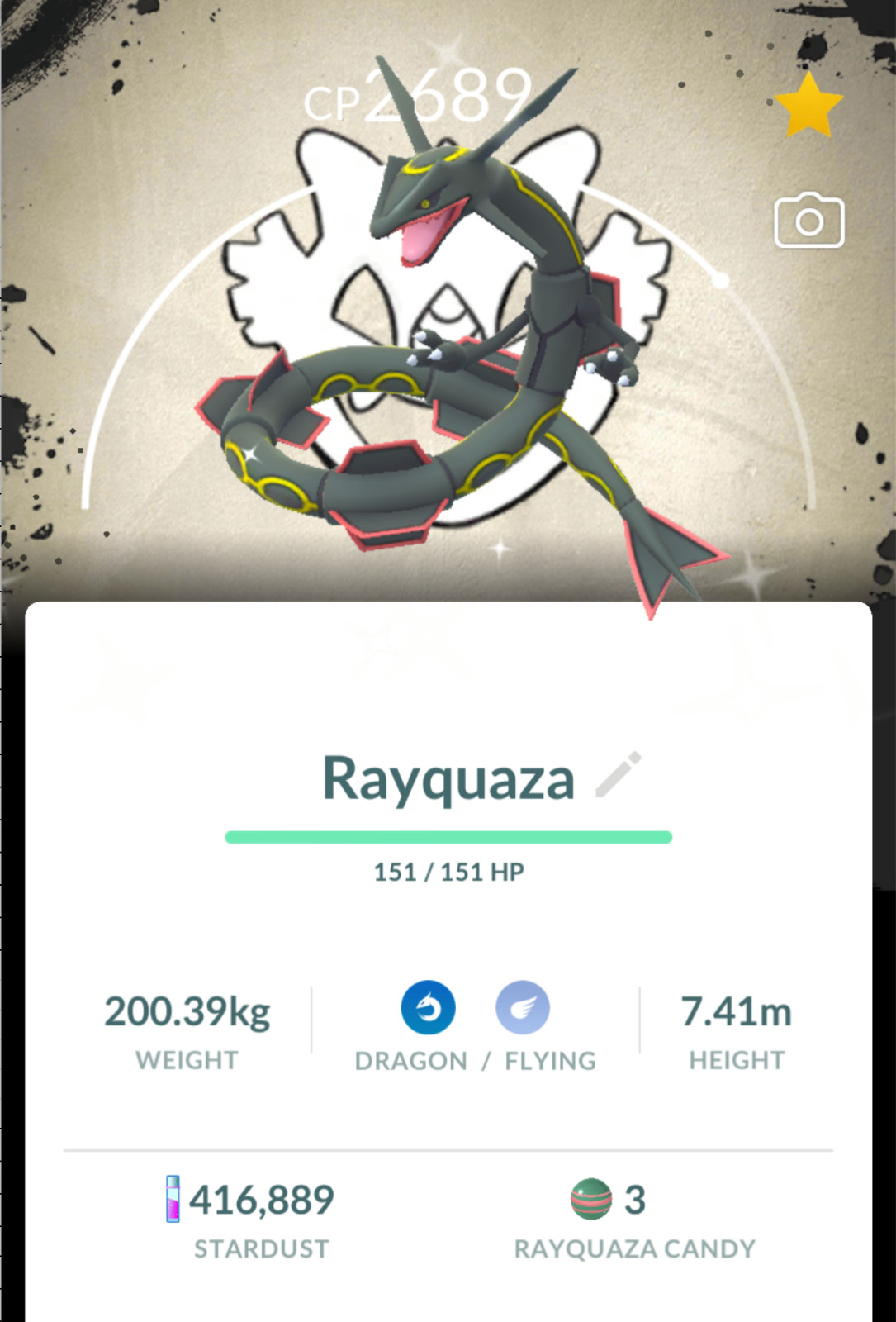 Pokémon Shiny Rayquaza Special Background Go Fest 2026 - Go Read description
