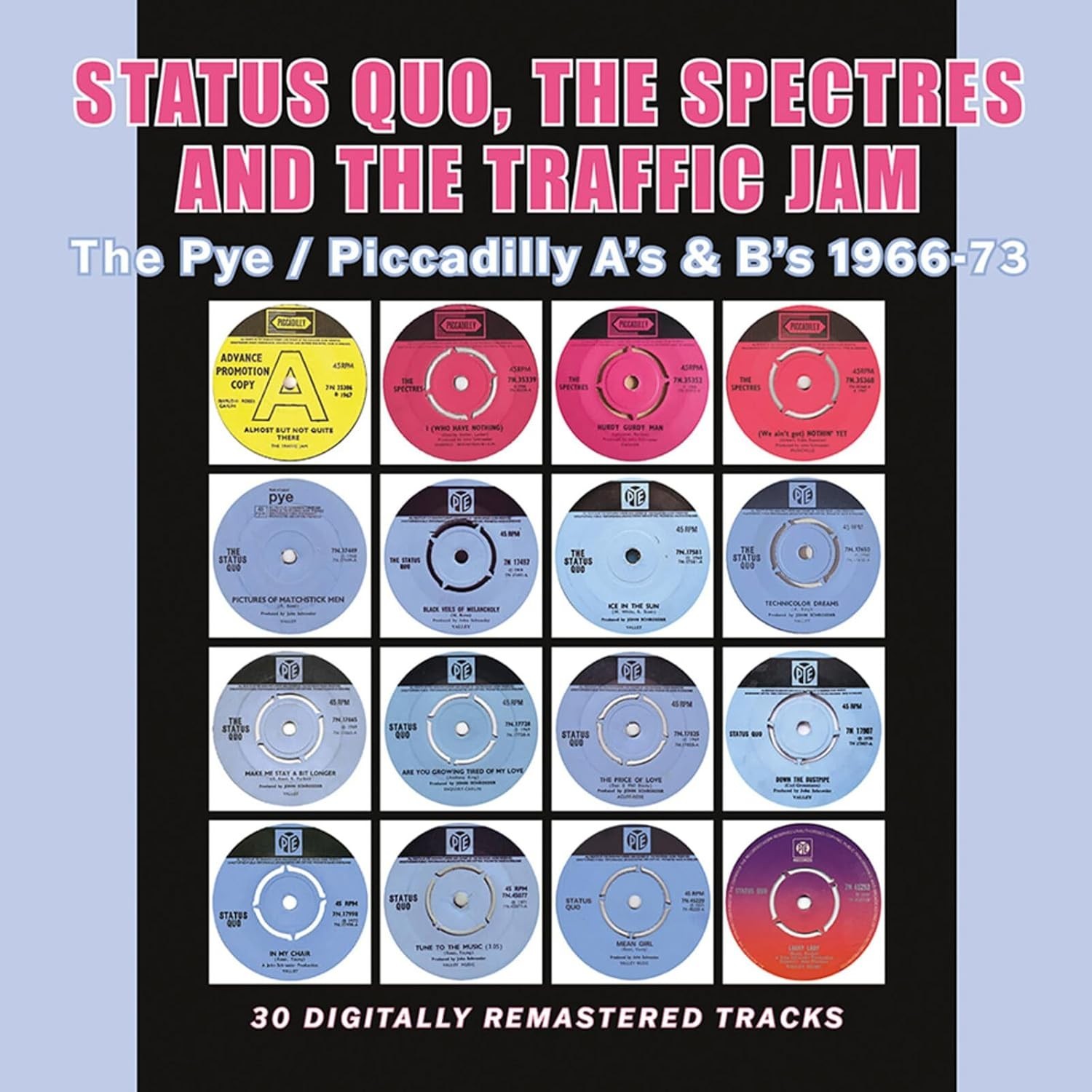 Status Quo, Spectres, Traffic Jam - Pye/Piccadilly As & Bs (2CD)  NEW  *19 June*