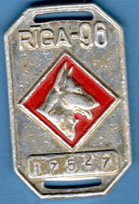 Latvia Dog Shepherd Tag. Jeton. Token 351