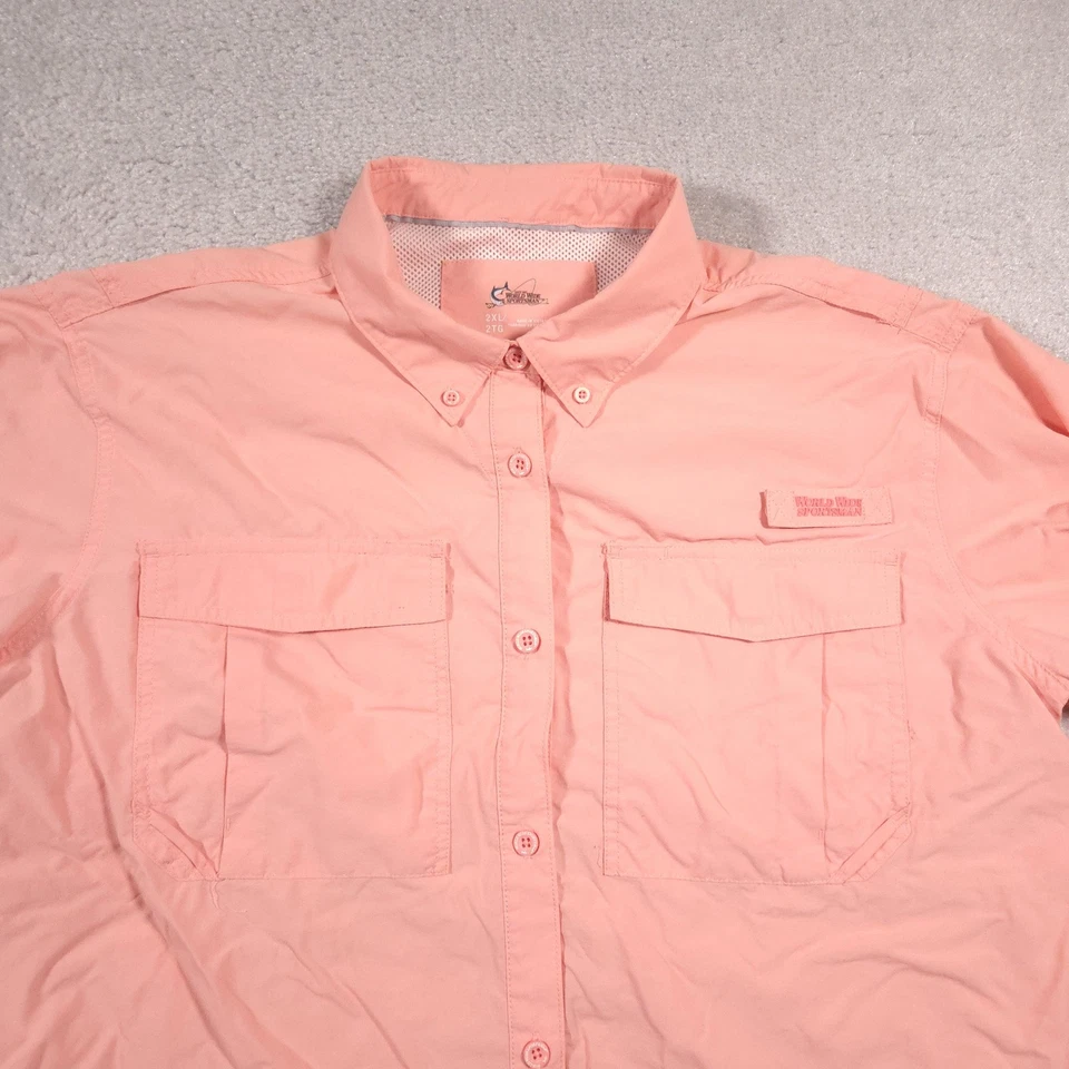 Camisa Deportiva Mundial Mujer 2XL Rosa Ventilada Malla Forrada Pesca Manga Larga Foto 3 de 4