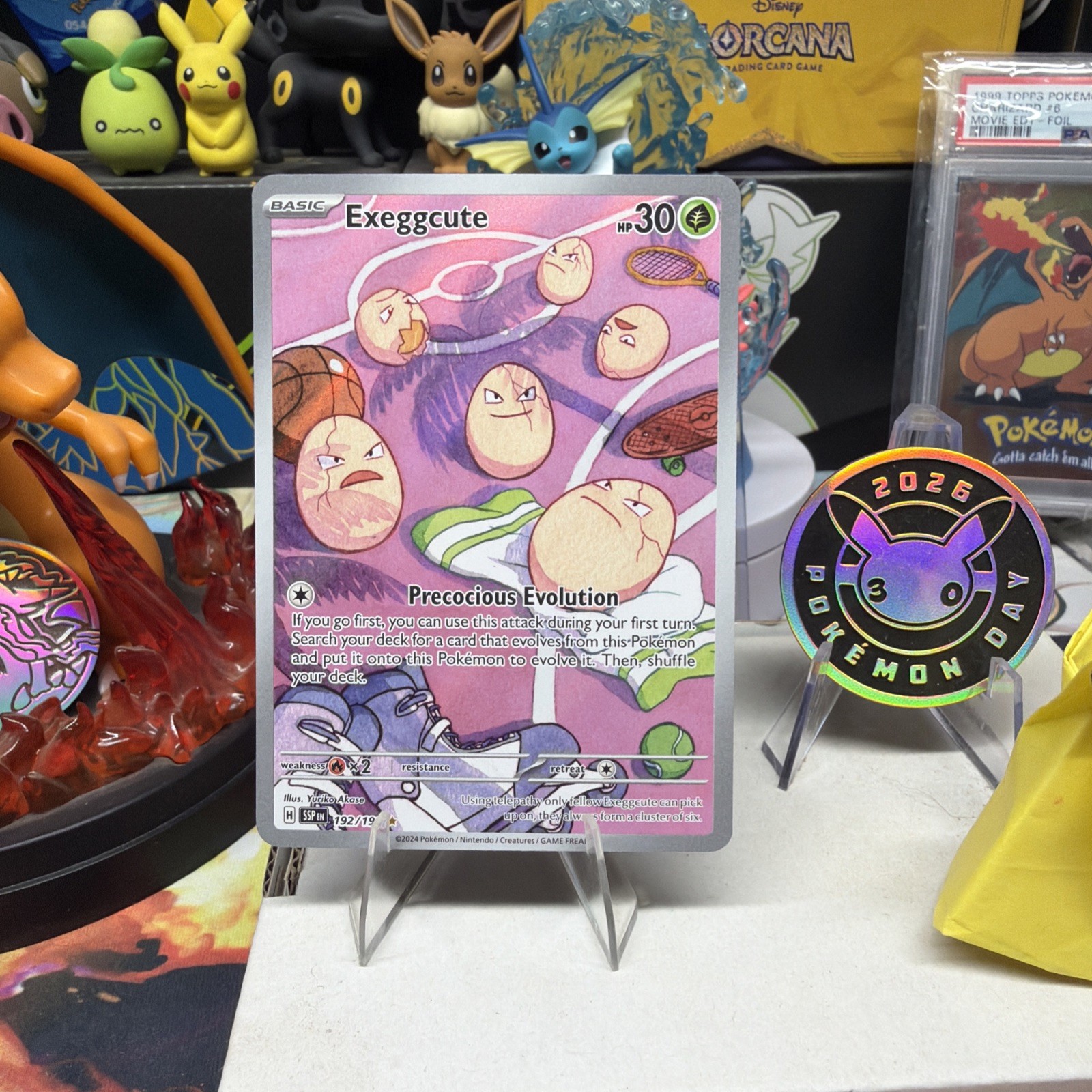 Exeggcute 192/191 Sv08: Surging Sparks Holo Fresh Pull From Surging Sparks Boost