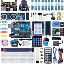 Arduino Learning Kit with Microcontroller, Servo, Breadboard  Infrared Module
