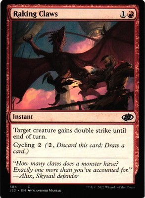 MTG TCG - Raking Claws 584 Jumpstart 2022 - NM
