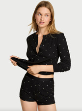 Victoria's Secret Soft Thermal Henley Short Pajama Set - Size Small - NEW 2025