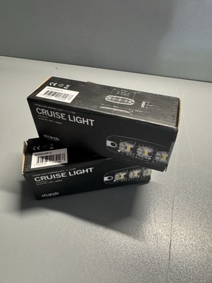 Warning light Strands Strobe Light 3 LED - Orange / 12/24V / 3W / 82 mm Set