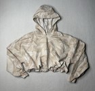 Lululemon LA "All Yours" Womens Cropped Bubble Hem Hoodie Size 8/10 Cafe Au Lait — photo 2