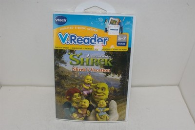 VTech V.Reader Shrek: Shrek's Vacation 5-7 Years Learning Game Cartridge NEW!