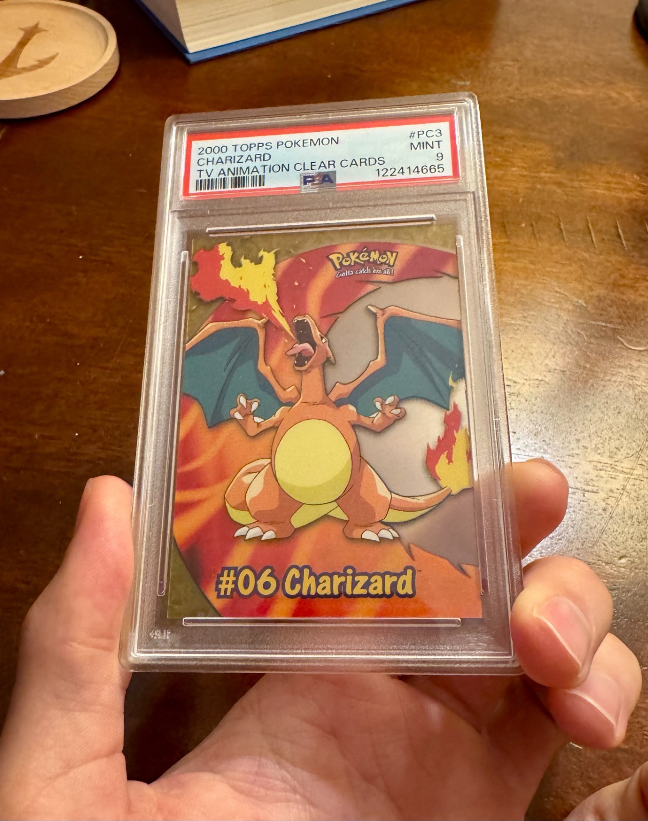 Charizard PSA 9 MINT 2000 Topps Pokemon TV Animation Clear Cards #PC3 - new cert