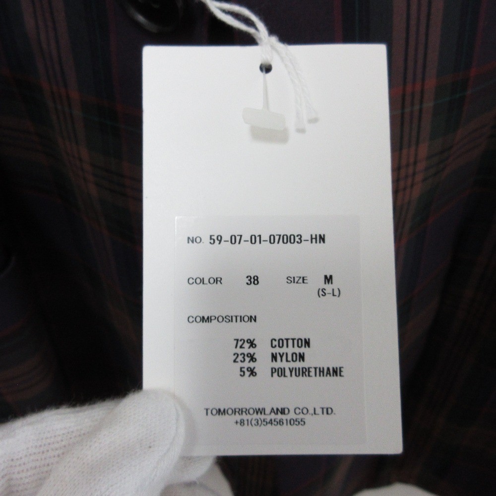 CABaN Check Pattern Stretch Tailored Jacket, Size… - image 9