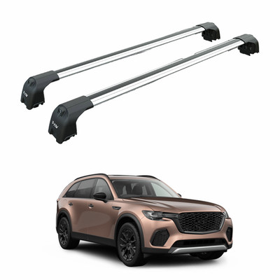 For Mazda CX-70 2025-2026 Roof Rack System, Aluminium Cross Bar, Flush Rail, Sil