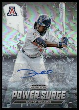 2021 Prizm Draft Picks Power Surge Auto Prizms Silver 14 Donta' Williams Auto BB