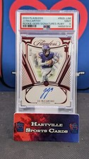 2024 Panini Flawless Rookie Ruby Gem J.J. McCarthy On Card Auto 20/20 PSA 9 TE