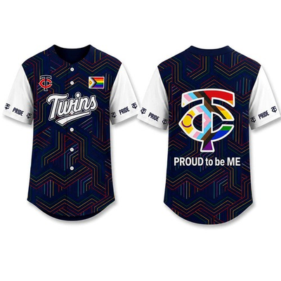 #ad Twins Celebrating Pride Month 2026 Baseball Jersey Giveaway Size S 4XL $29.99